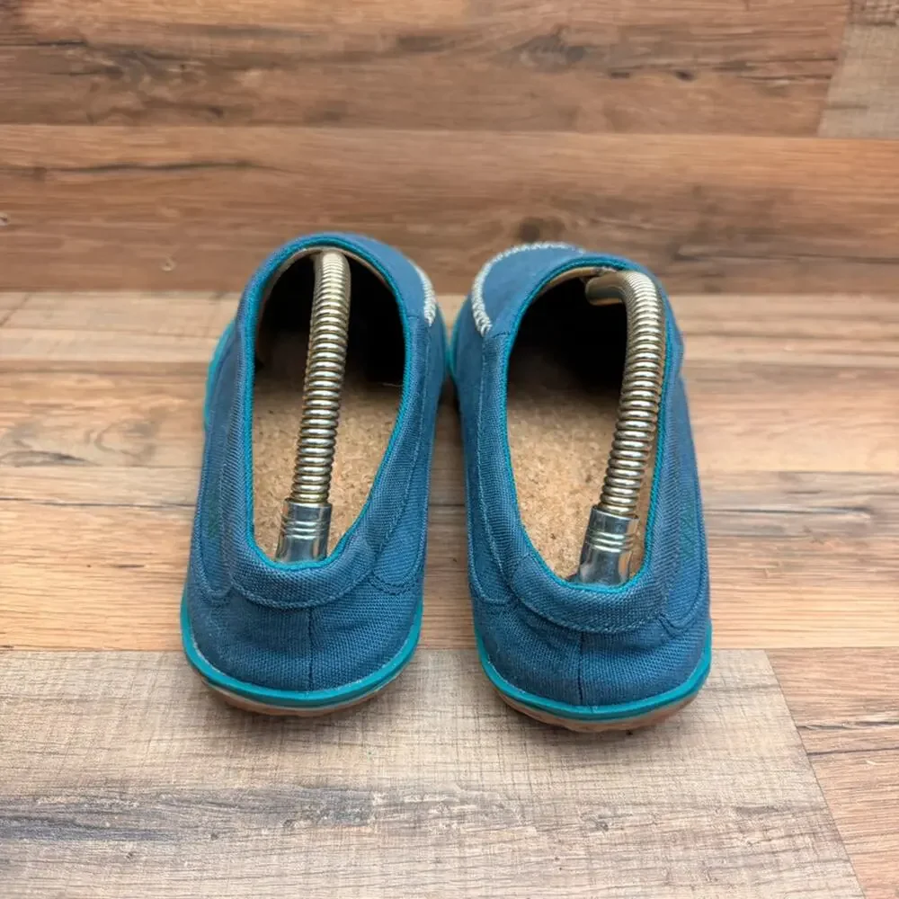 LL Bean Mountain Slipper Scuffs Men’s size 8 blue Indoor/Outdoor